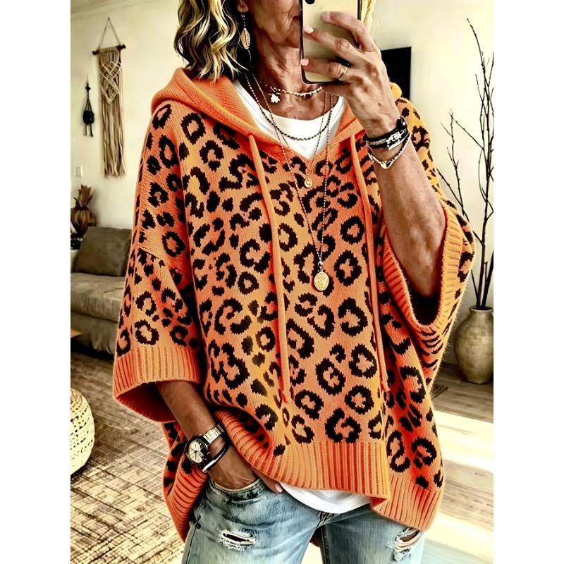 Ladies Casual Classic Versatile Hooded Sweater Elegant Ladies