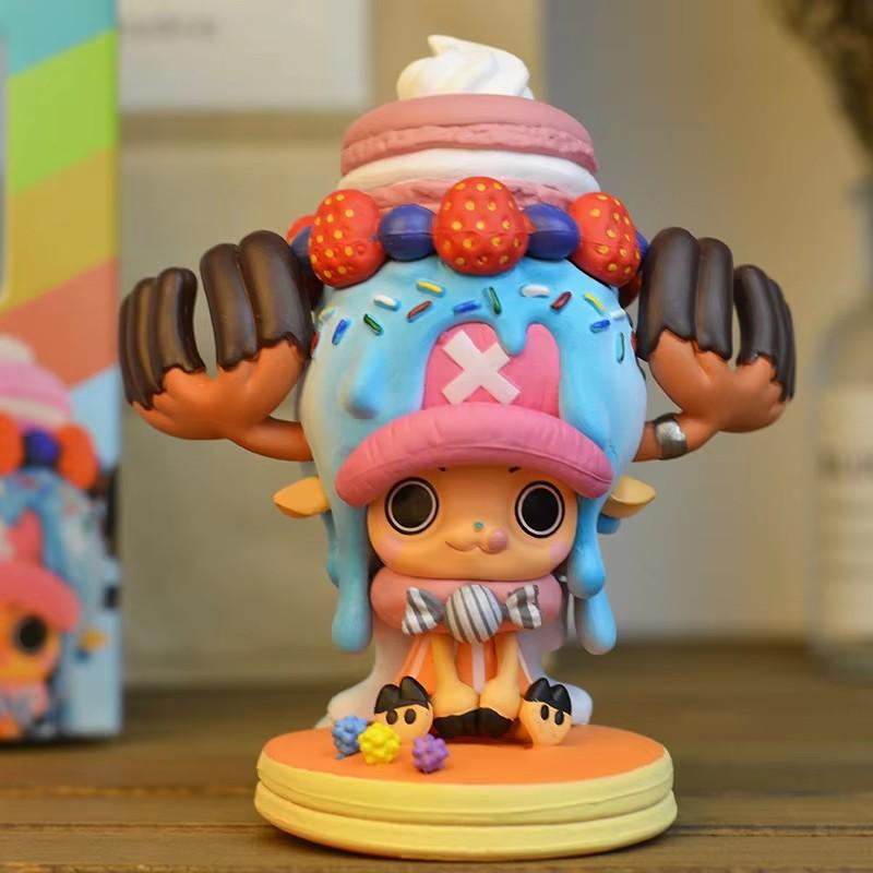Kawaii One Piece Anime Model Candy Cake Chopper Loveliness Action Figure 15th Anniversary Collection Toys Model Birthday Gift