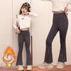 Girls' High-Waisted Shark Leggings - Spring/Autumn Korean Style Yoga Pants for Kids