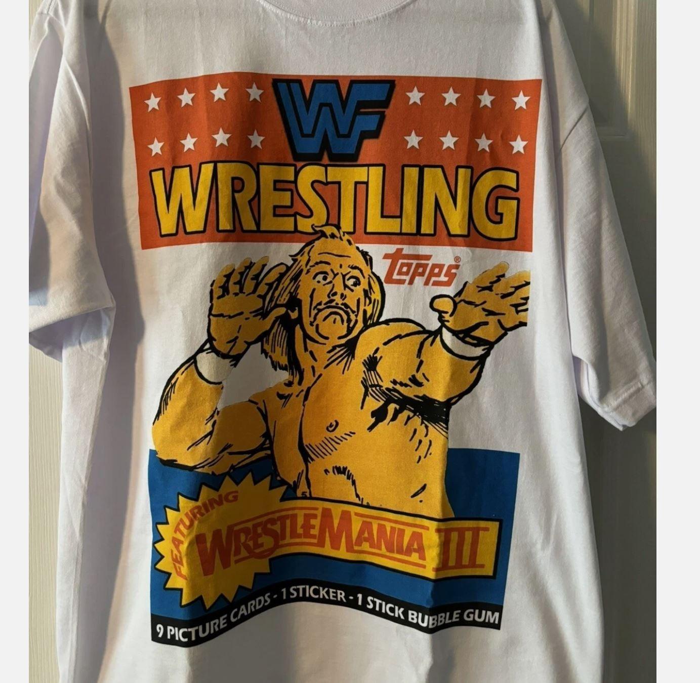 WWF Topps Wrestling 1987 Карточки Халка Хогана Футболка репринт XXL