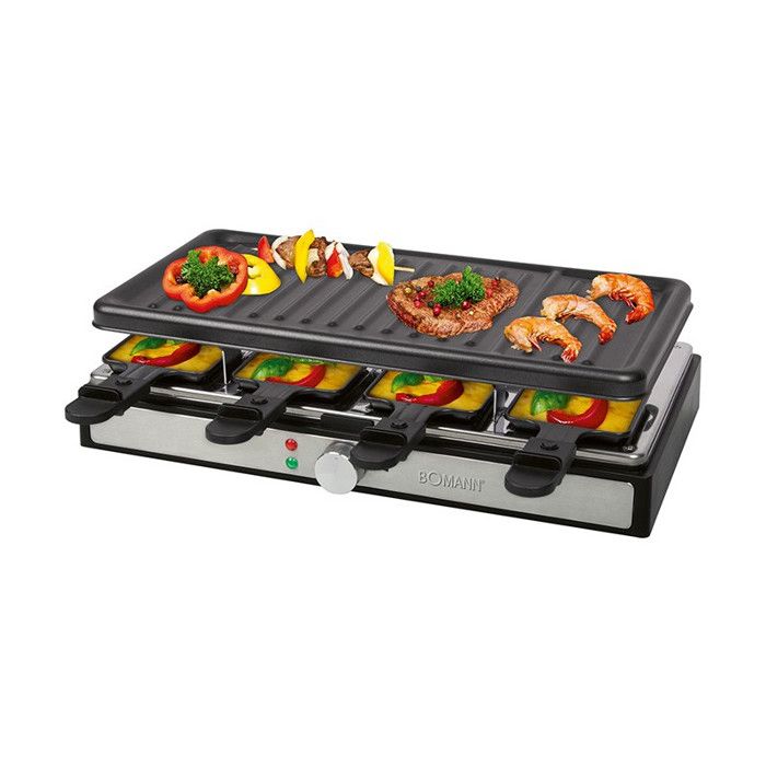 Raclette Gril 8 Personnes Bomann RG 6039 CB Noir
