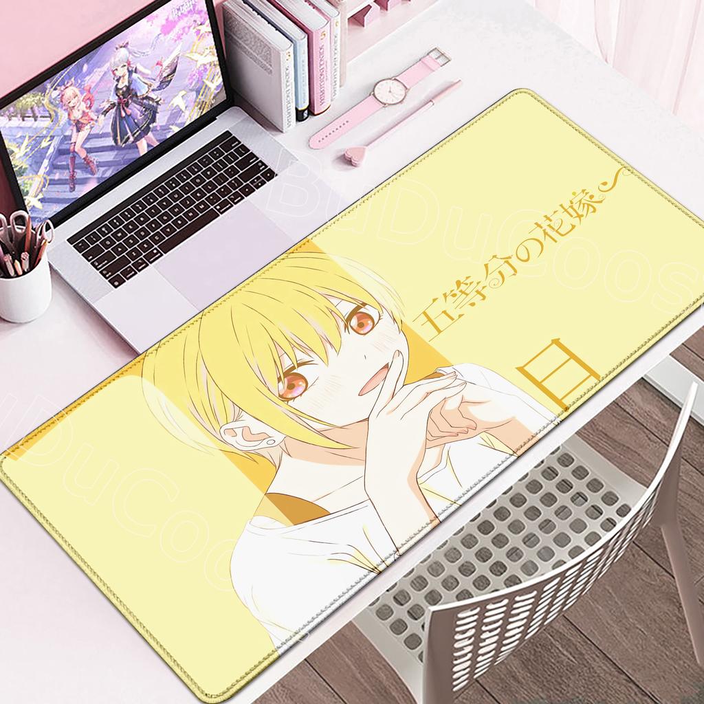HD Print Anime The Quintessential Quintuplets Mouse Pad Gaming 900×400mm Mousepad Mouse Mat Office Accessories Keyboard Desk Pad