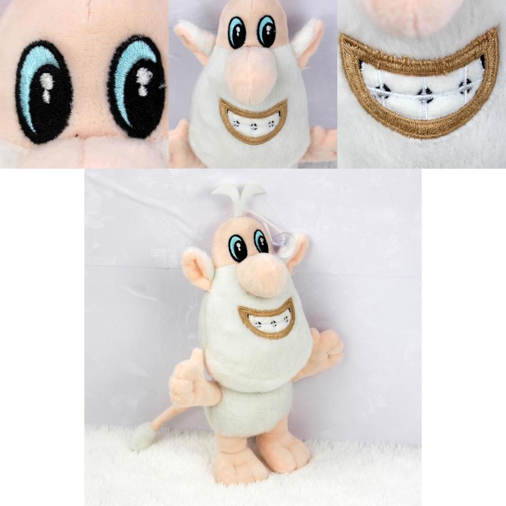Adorable Anime Cartoon Small White Pig Brownie Buba Booba Plush Stuffed Toy For Kids