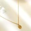 Versatile Geometric Charm Necklace With Sparkling Rhinestones Stainless Steel Clavicle Chain Adjustable Jewelry