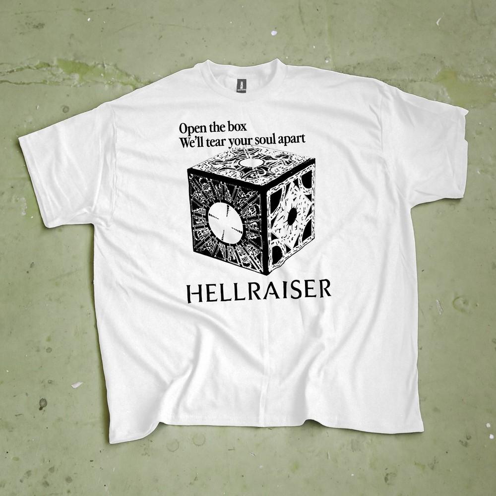 Hellraiser T Shirt Minimal Hellraiser Box TShirt Clive Barker Horror Movie Unisex T-Shirt M