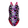 Womens/Ladies Patterned Leaderback One Piece Swimsuit