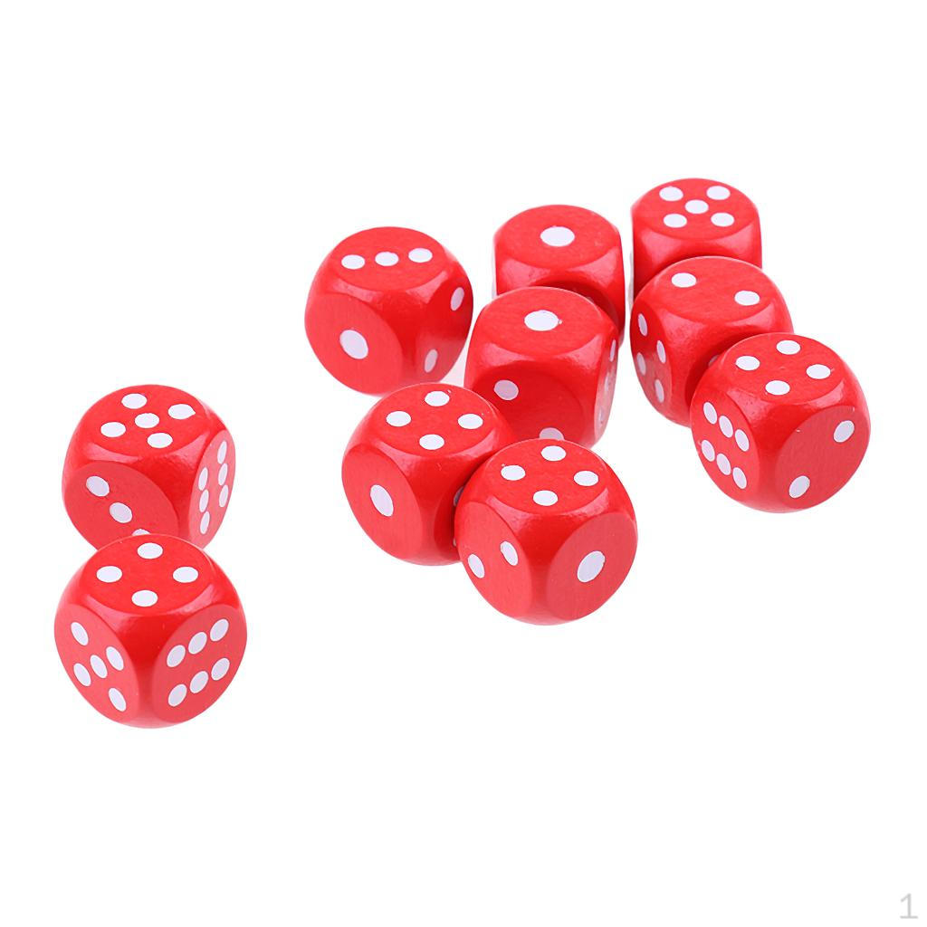 10 Sided Dices Spotted D6 Dies For DND Party Roleplay toys