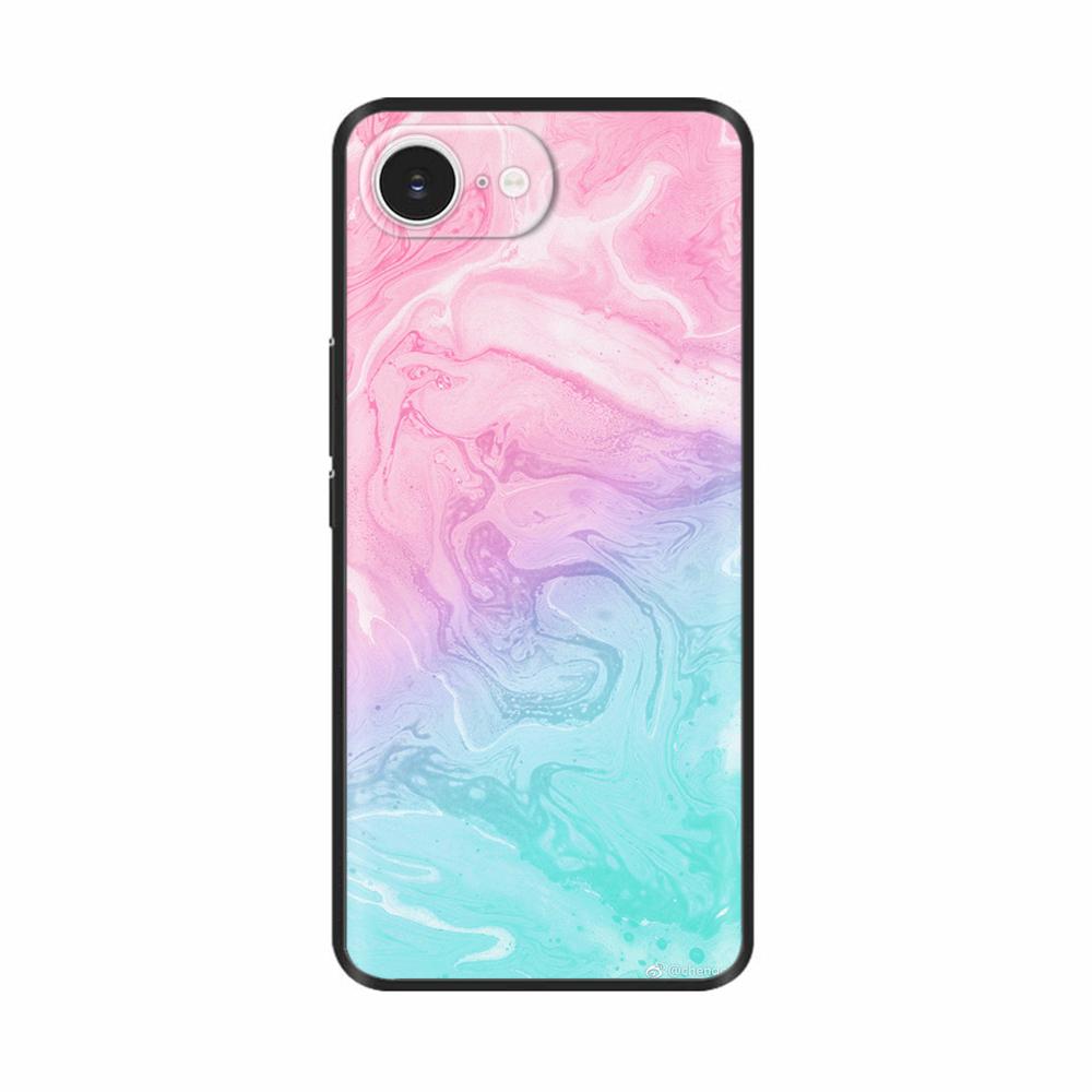 For iPhone 16e Case Black Silicone Painted Case For iPhone 16e Cover TPU Anti-drop Phone Protector Cover For iPhone 16 E Cases