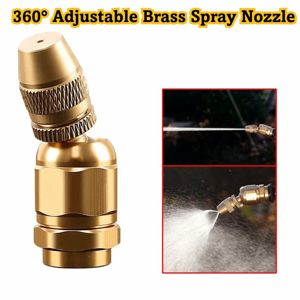 360° Adjustable Brass Spray Nozzle Brass Atomizing Tip New Pesticide Sprayer Nozzle Lawn Use