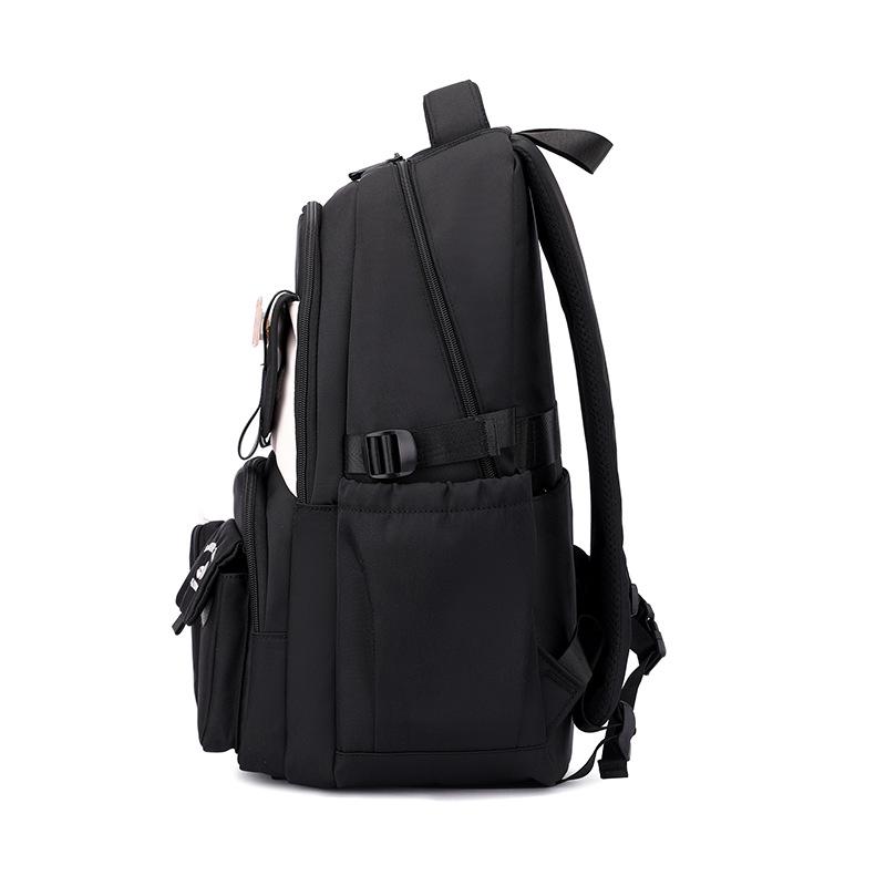 Lightweight High School Girls Schoolbag High Capacity Waterproof Wear-resistant Oxford Primary Junior High School Student Grades 3-9 Teenager Backpack