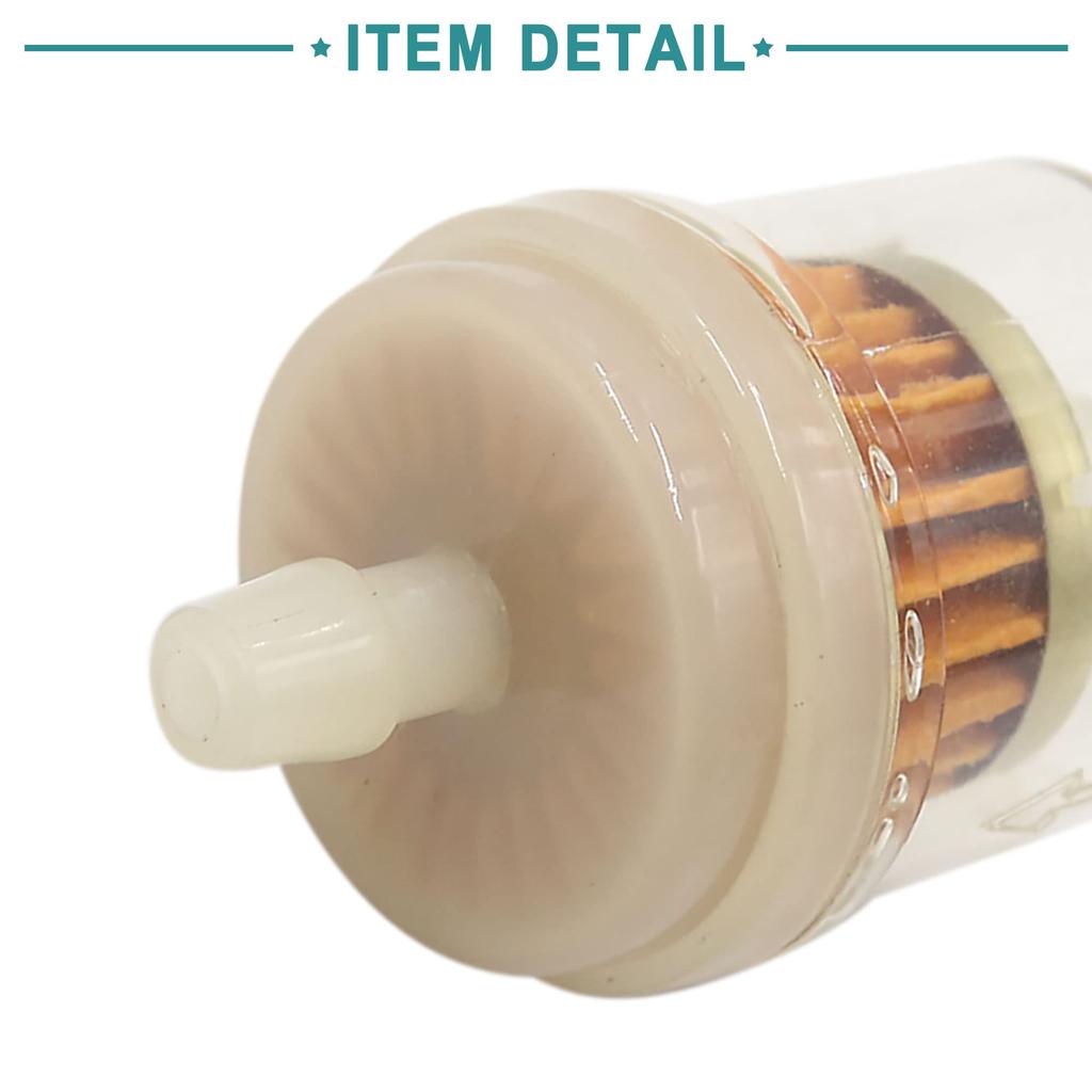 ACROPIX Magnetic Motorcycle Gasoline Inline Diesel Fuel Filter 8mm Diameter Hose Universal Clear 2pcs