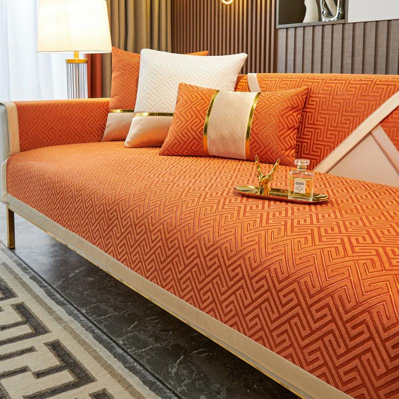 Light Luxury Sofa Cushion Non-Slip Modern Four Seasons Universal New Summer Non-Slip Seat Cover Cover Cloth Covers Thickened