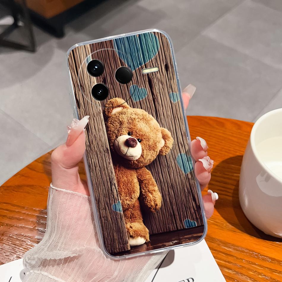 Case For POCO F7 Pro / F7 Ultra Summer Flower Transparent Funda For POCO F 7 Soft Untra Thin Phone Back Cover Shockproof Housing
