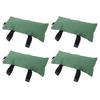 Flood Sand Bag Thickened Reusable Zipper Closure Flood Barrier Sandbag for Door Window Flood Control 4pcs Green