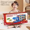 Edukacyjna ciężarówka do przechowywania dinozaurów: 24 Auta ze Stopu z Torami Wyrzutowymi – Uczą Organizacji i Rozwijają Motorykę Małą