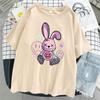 A Toy Rabbit Sitting On The Ground Women T Shirt Cool Fashion Short Sleeve Street Hip Hop Tee Clothes Sport Breathable T-Shirt