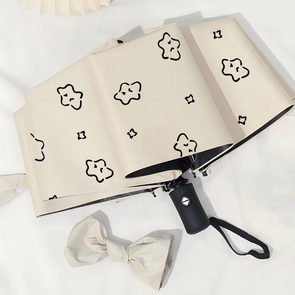 Fully Automatic UV Protection Umbrella Cartoon Pattern Sun Protection Umbrella  Travel