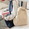 Multi-pocket Travel Backpack Solid Color Student Schoolbag Fashion Nylon Backpack  Men