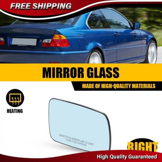 Car Rearview Mirror Glass Blue Heated Right Side For BMW 325Ci 330Ci 750Li 750i