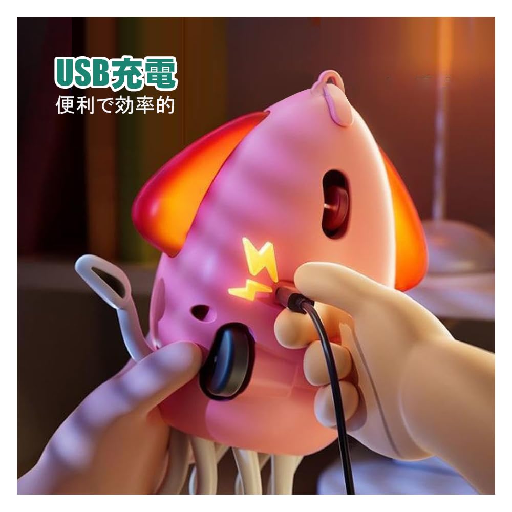 Moving and Dancing Octopus Squid Toy, Electric Squid Toy with Automatic Obstacle Avoidance, LED Lights, and Music for Dogs and Cats, Indoor Play,