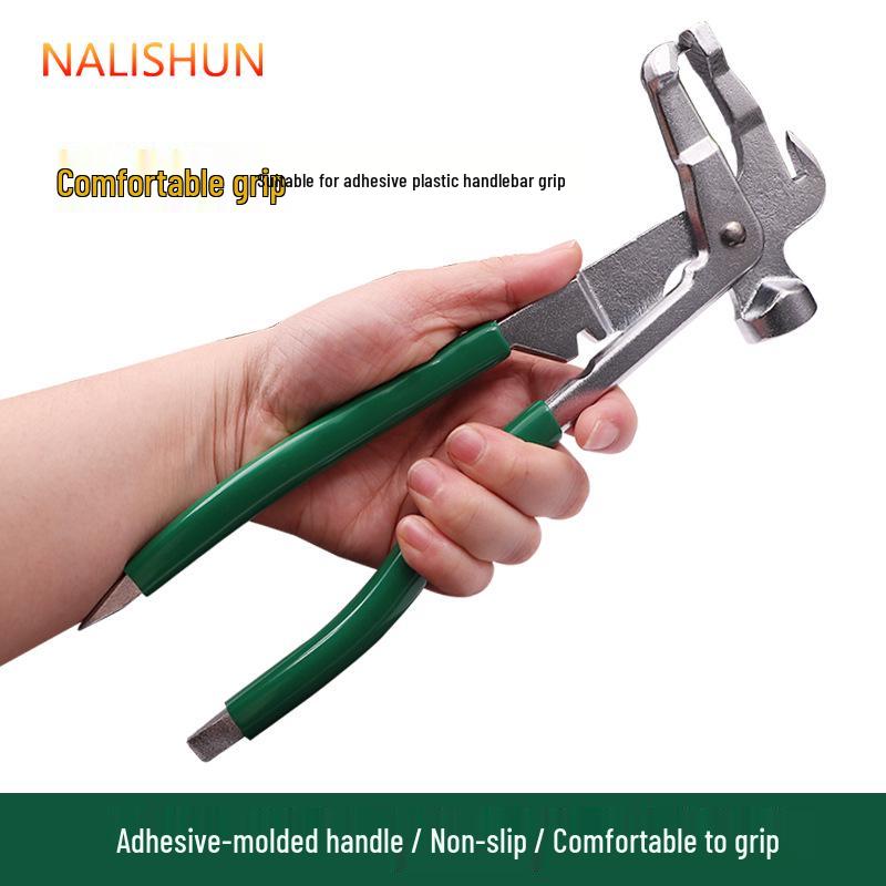 Tire Balancing Tool Set: Hammer, Pliers, Repair Patch, Adhesive Block Scraper for Auto Maintenance