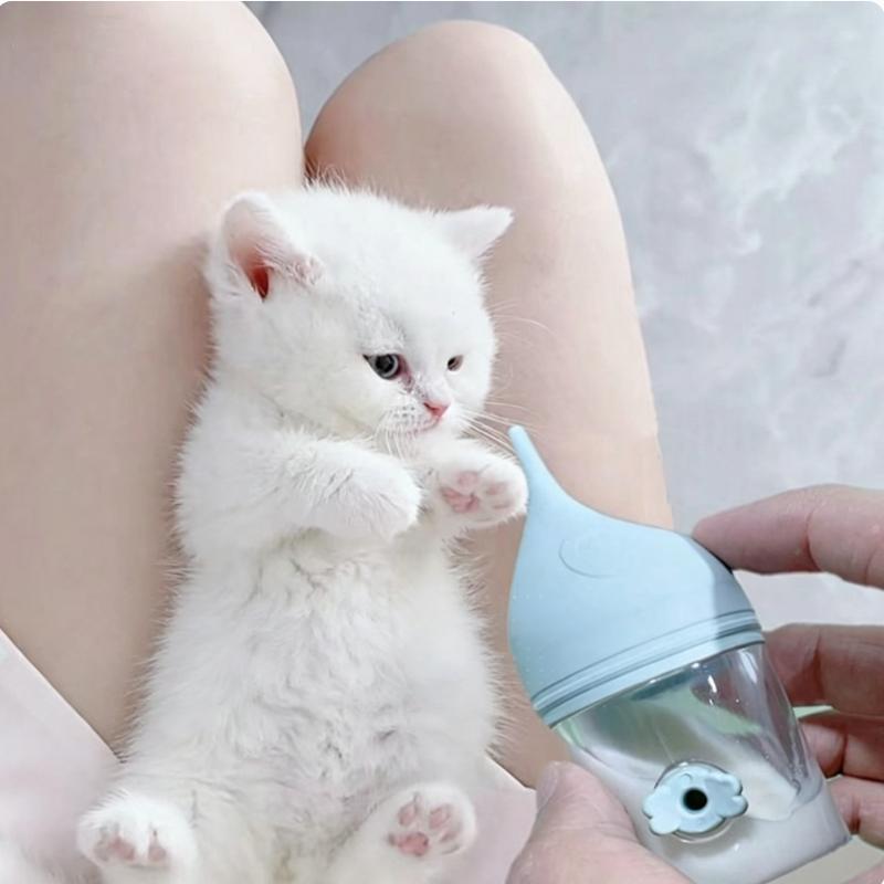Anti-choke Pet Feeding Bottle Newborn Kitten Puppy Nursing Bottle with Soft Nipple