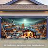 1 Christmas Night Scene Background Banner - Suitable for Birthdays Holidays Parties Multiple Sizes To Choose from