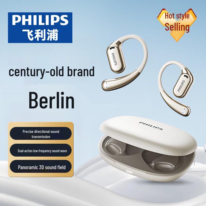 Philips TAT3739 Open-Ear Sports Bluetooth Headphones