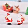 1pc Resin Snowman, Santa Claus, Christmas Socks, Gifts, Bells, Wreaths, 3D Festive Figurines, Miniature Ornaments for Home & Kitchen Decor