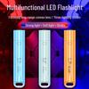 Rechargeable LED Flashlight: Mini, High-Power, Strong Illumination, Lightweight Plastic Design for Household Use