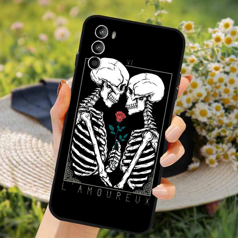 Grim Reaper Skull Skeleton Phone Case for Moto G84 G22 G32 G42 G52 G62 G53 G72 G60 G60S G100 G10 G20 G30 G13 G50 G 5G G Pure