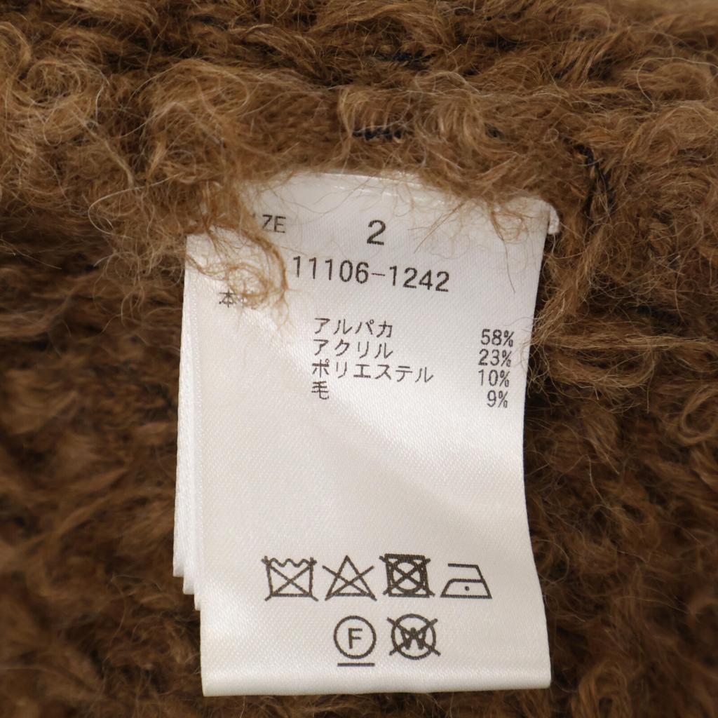 CLANE 11106-1242 BEAR HAND KNIT TOPS Tops 2 BrownUsed