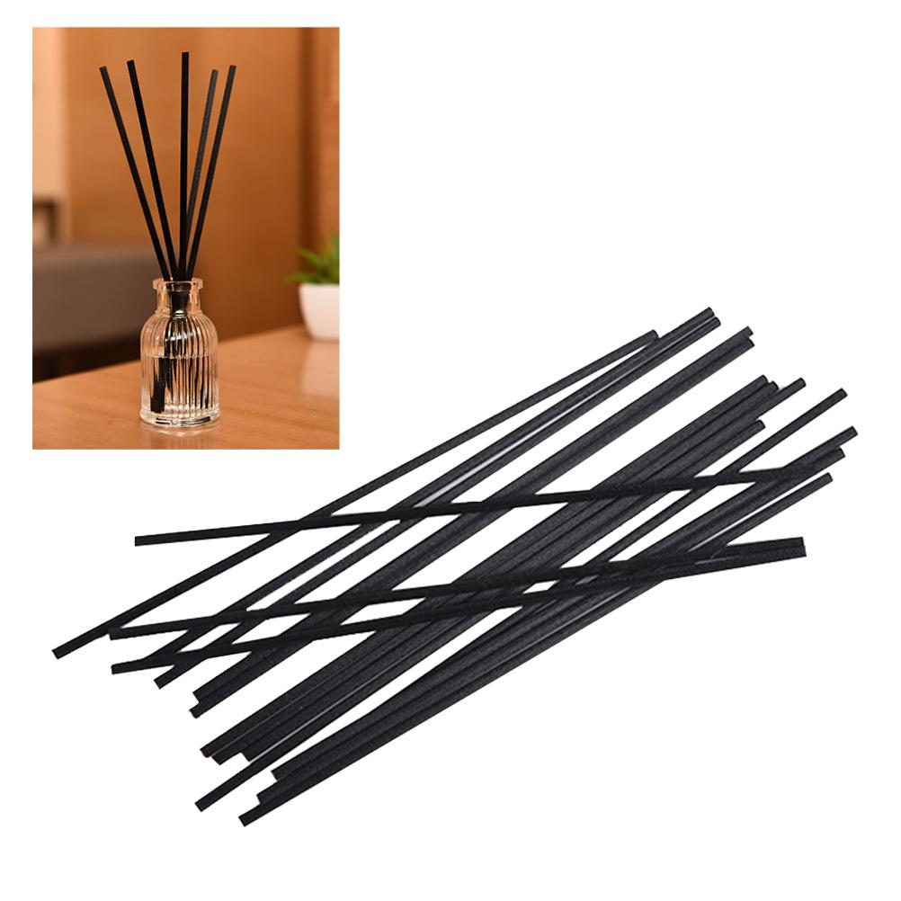 50Pcs Aroma Diffuser Fibers Black 3Mm Diameter 26.5cm Long Premium Replacement Reeds Air Freshener Rods Relaxing Scent