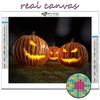5D DIY Diamond Painting Cross Stitch Halloween Scary Pumpkin Landscape Diamond Embroidery Mosaic Wall Art Home Decoration