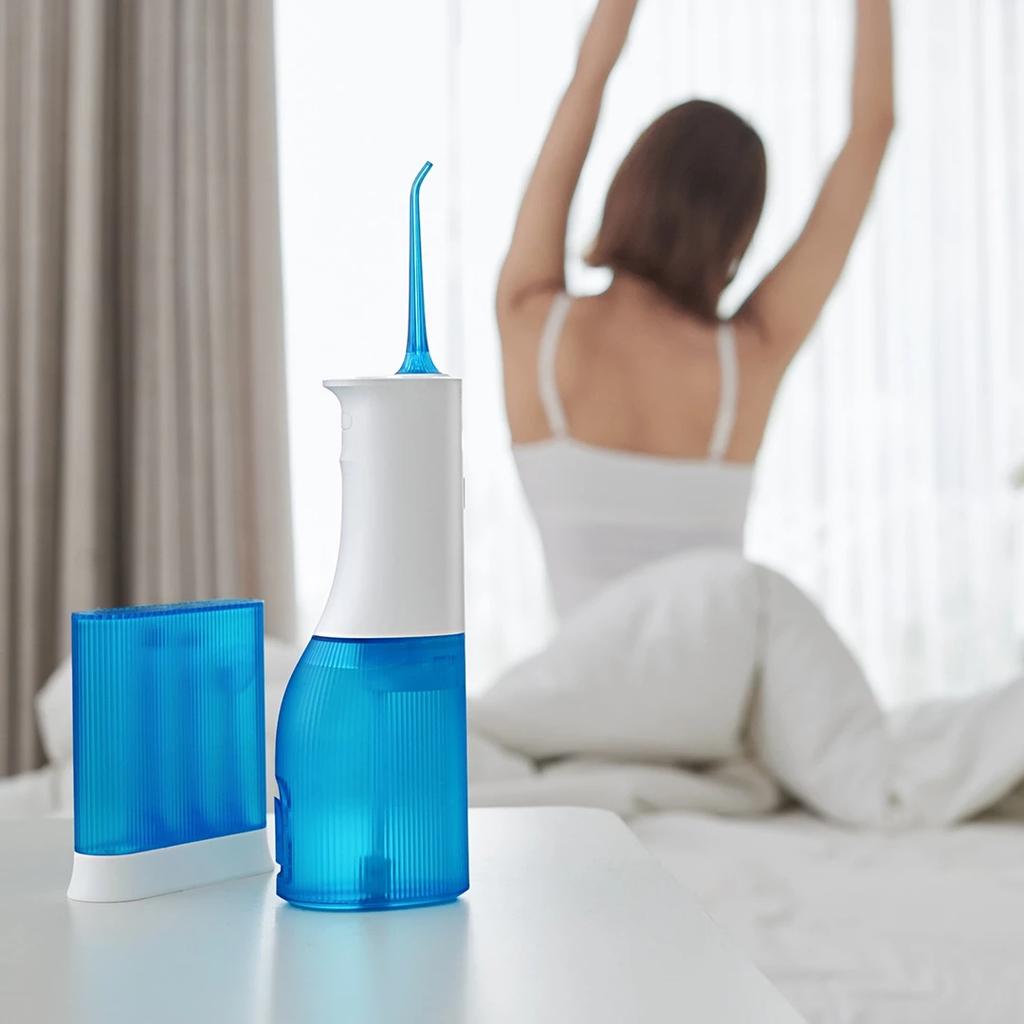 W3Pro Oral Irrigator 4 Type Nozzle Dental Water Jet 80 Days Battery Life Water Flosser Teeth Whiteing Cleaner