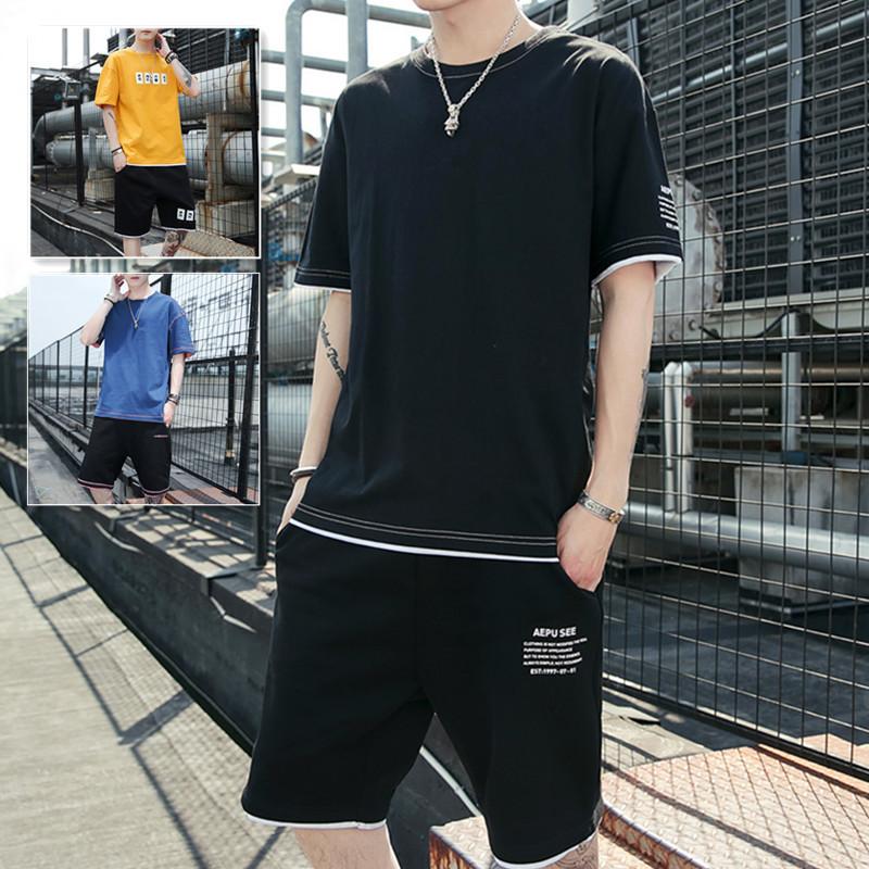 MAITA Summer New Style Men's Short-sleeved Outdoor Trendy Casual Sports Suit