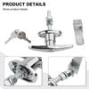 1pc Zinc Alloy T Handle Lock Kit With Keys Camper Attachment For Truck Garage Door Home Improvement Accessories Hardware