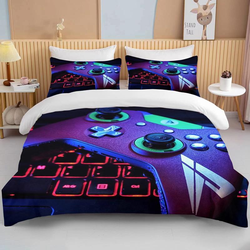 10 Sizes 3D Gamepad Bedding Set Custom Kids Boys Teens Video Game Duvet Cover For Youth New Game Controller Bedspread