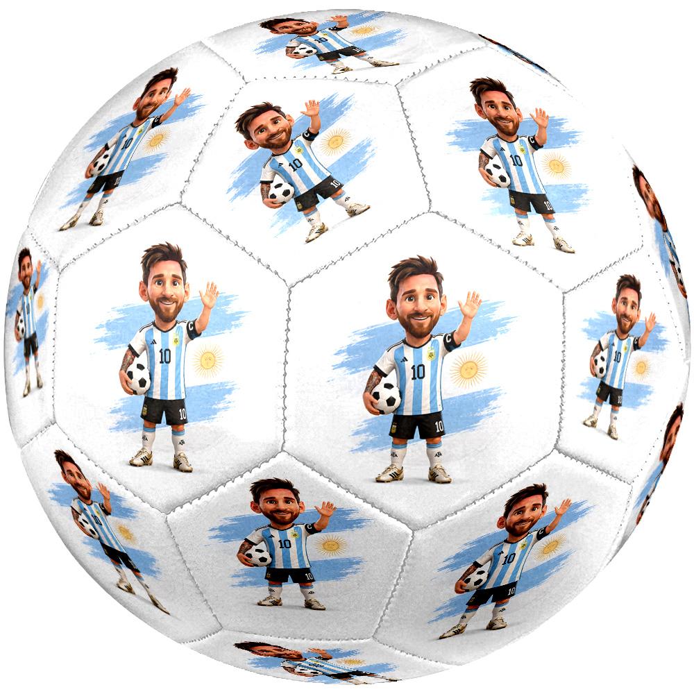 Farbenfrohes Messi-Logo-Design Größe 5 Fußball Maschinengenäht Indoor/Outdoor Training und Spiele für Fußballzubehör