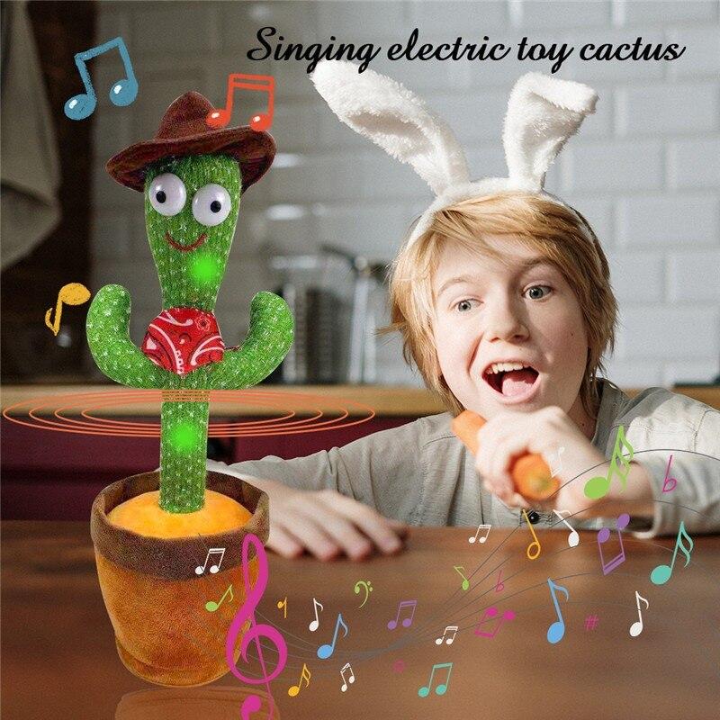 Buy Christmas Gifts Dancing Cactus Toys Speak Electronic Plush Toys