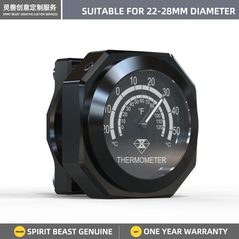 

Запчасти для настольных часов для мотокросса, декоративный светящийся часовой звонок для скутера, водонепроницаемый электронный звонок, автомобильные часы и часы, спортивные часы Thermometer black