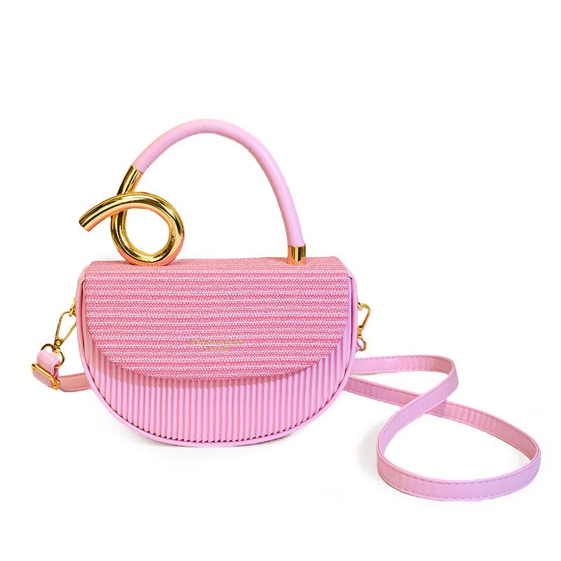 

Elegant Color Block Women s Crossbody Handbag – Large Capacity, Trendy Design світло-рожевий колір