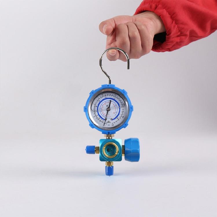Professional Pressure Gauge with Hanging Hook 1/4 Auto Car Air Conditioning