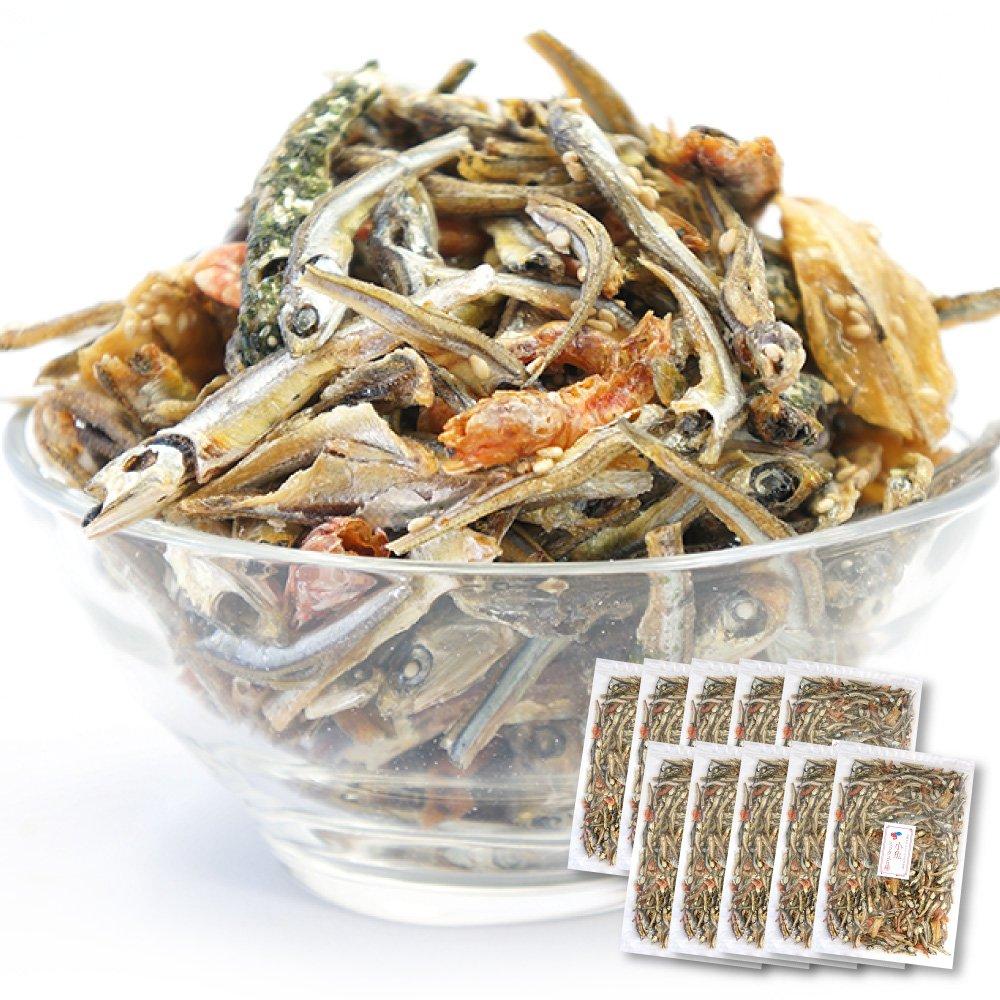 

Small Fish Mix 5 Types Domestic Small Fish 300g x 10 Bags Kozakana Zipper Bag Natural Calcium Echizen Takaraya [Room Temperature]