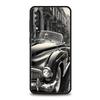 Black White Car Phone Case For Samsung A56 A36 A26 A54 A52 A24 A14 A50 A72 A70 A40 A06 A12 A22 A34 A42 A32 A04s A16 5G Cover