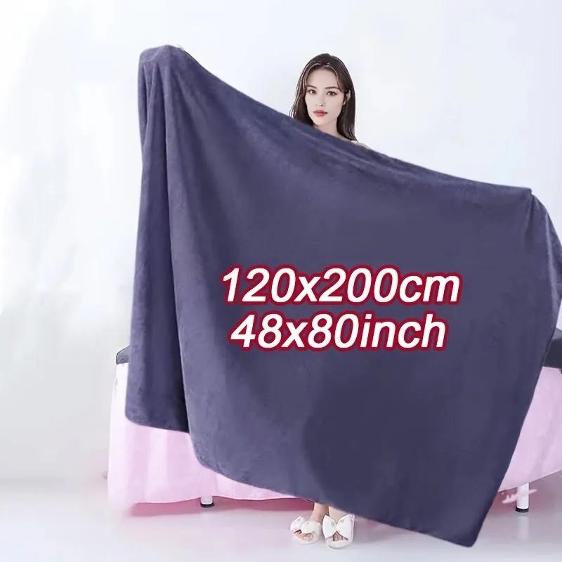 120X200cm Extra Large Thick Bath Towel Microfiber Super Absorbent Quick Dry For Adults Men Women Home Bath Spa Gym Travel Use
