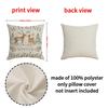 1Pcs Simple Christmas Deer Cushion Pillow Covers For Sofa Couch Decorative Throw Pillow Case Holiday Home Decor Pillowcase