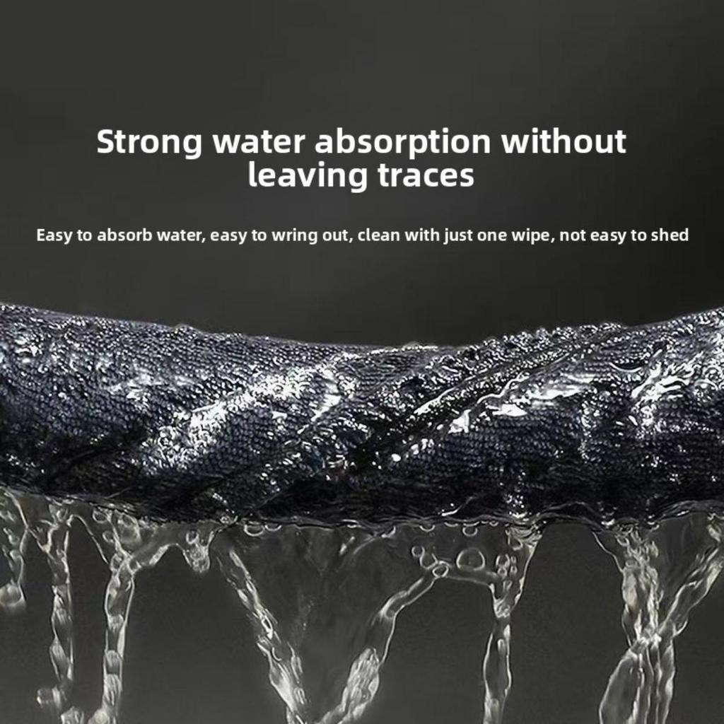 Dunkelgraues Auto-Ultrafeinfaserhandtuch, Extra großes stark saugfähiges Autowaschlappen, Werkzeug-Autohandtuch, Fahrzeug-Außenpflege-Ultrafeinfasertuch