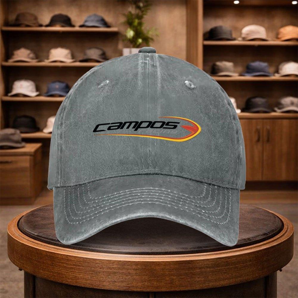 Campos Racing Printed Baseball Cap Casual Snapback Fashion Hat Adjustable Outdoor Leisure Cap for All Seasons Ideal for Tr