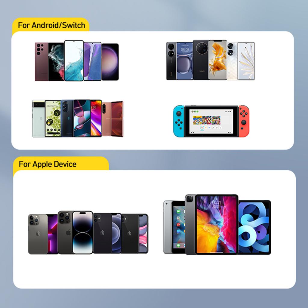 Wozinsky WGWCB 20W Dual-Port Wall Charger - USB-A & USB-C, Black